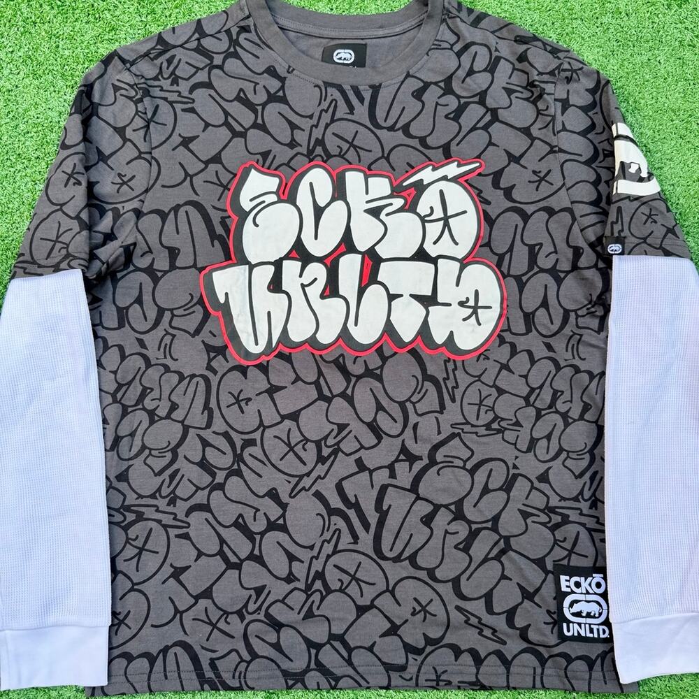 Eckō Unltd Asphalt Sweatshirt Graffiti Style New With Tag Rare